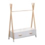 KIDS' CLOTHES HANGER WITH DRAWERS PASCHAL FK2491.03 MELAMINE-PINE WOOD 80x40x130Hcm.