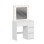 DRESSING TABLE WITH LED LIGHTS & DRAWERS KEITLIN FK2499.03 MELAMINE IN WHITE 80x40x140Hcm.