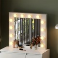 DRESSING TABLE WITH LED LIGHTS & DRAWERS KEITLIN FK2499.03 MELAMINE IN WHITE 80x40x140Hcm. DRESSING TABLE WITH LED LIGHTS & DRAWERS KEITLIN FK2499.03 MELAMINE IN WHITE 80x40x140Hcm.