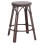 ALUMINUM MEDIUM HEIGHT BAR STOOL CHINO FK6286.01 BAMBOO LOOK & TEXTILENE IN BROWN 43x43x65Hcm.