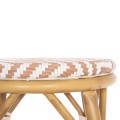 ALUMINUM MEDIUM HEIGHT BAR STOOL CHINO FK6286.04 BAMBOO LOOK IN NATURAL & TEXTILENE 43x43x65Hcm. ALUMINUM MEDIUM HEIGHT BAR STOOL CHINO FK6286.04 BAMBOO LOOK IN NATURAL & TEXTILENE 43x43x65Hcm.
