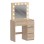 DRESSING TABLE WITH LED LIGHTS & DRAWERS KEITLIN FK2499.01 MELAMINE IN SONAMA 80x40x140Hcm.