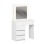 DRESSING TABLE WITH LED LIGHTS & DRAWERS BEYON FK2500.03 MELAMINE IN WHITE 80x40x140Hcm.