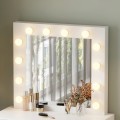DRESSING TABLE WITH LED LIGHTS & DRAWERS BEYON FK2500.03 MELAMINE IN WHITE 80x40x140Hcm. DRESSING TABLE WITH LED LIGHTS & DRAWERS BEYON FK2500.03 MELAMINE IN WHITE 80x40x140Hcm.