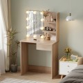 DRESSING TABLE WITH LED LIGHTS & SHELVES LAURYN FK2501.01 MELAMINE IN SONAMA 75x40x134.5Hcm. DRESSING TABLE WITH LED LIGHTS & SHELVES LAURYN FK2501.01 MELAMINE IN SONAMA 75x40x134.5Hcm.