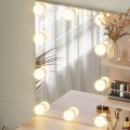 DRESSING TABLE WITH LED LIGHTS & SHELVES LAURYN FK2501.01 MELAMINE IN SONAMA 75x40x134.5Hcm. DRESSING TABLE WITH LED LIGHTS & SHELVES LAURYN FK2501.01 MELAMINE IN SONAMA 75x40x134.5Hcm.