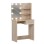 DRESSING TABLE WITH LED LIGHTS & SHELVES LAURYN FK2501.01 MELAMINE IN SONAMA 75x40x134.5Hcm.