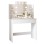 DRESSING TABLE WITH LED LIGHTS-SHELVES-DRAWERS LAURYN FK2502.03 WHITE COLOR 108x40x140Hcm.