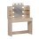 DRESSING TABLE WITH LED LIGHTS-SHELVES-DRAWERS LAURYN FK2502.01 SONAMA COLOR 108x40x140Hcm.