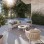 OUTDOOR LOUNGE SET 5PCS SHANKS FK6206.02 CREAM WHITE ALUMINUM-OLEFIN BEIGE FABRIC-3D PRINT GLASS