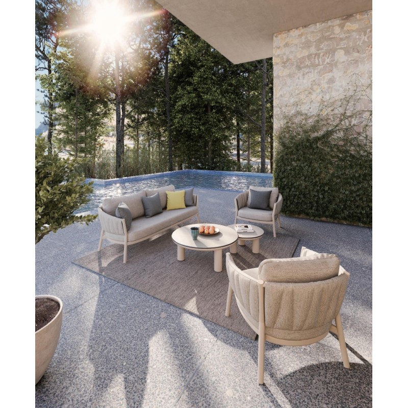 OUTDOOR LOUNGE SET 5PCS SHANKS FK6206.02 CREAM WHITE ALUMINUM-OLEFIN BEIGE FABRIC-3D PRINT GLASS OUTDOOR LOUNGE SET 5PCS SHANKS FK6206.02 CREAM WHITE ALUMINUM-OLEFIN BEIGE FABRIC-3D PRINT GLASS