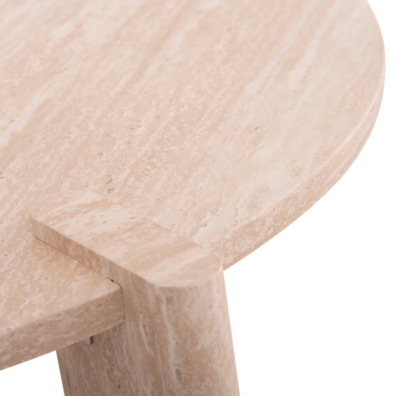 SET 2PCS COFFEE TABLES EQUIL FK9943.01 MDF WITH MELAMINE COVER-NATURAL WOOD COLOR 66x66cm + 87x87cm