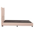 DOUBLE BED NESTOR FK715 BEIGE VELVET FOR MATTRESS 160x200cm. DOUBLE BED NESTOR FK715 BEIGE VELVET FOR MATTRESS 160x200cm.