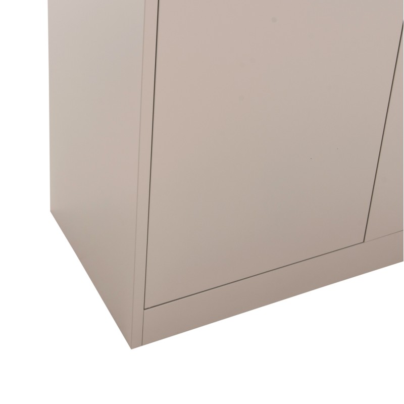 WARDROBE METALLIC FK5959.01 2-LEAF WITH 5 STORAGE SPACES LIGHT GREY 90Χ40Χ180Hcm. WARDROBE METALLIC FK5959.01 2-LEAF WITH 5 STORAGE SPACES LIGHT GREY 90Χ40Χ180Hcm.
