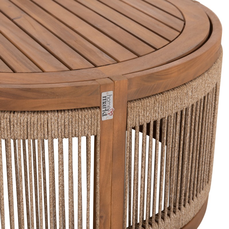 OUTDOOR LOUNGE SET 4PCS ODYSSEY FK6264 ACACIA WOOD-ROPE-BEIGE FABRIC OUTDOOR LOUNGE SET 4PCS ODYSSEY FK6264 ACACIA WOOD-ROPE-BEIGE FABRIC