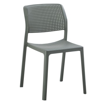 OUTDOOR DINING CHAIR COMFEE FK6101.05 POLYPROPYLENE IN DARK OLIVE GREEN 41x57x82Hcm.