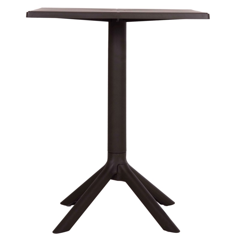 SQUARE POLYPROPYLENE TABLE TERRIN FK6125.13 BROWN 60x60x75Hcm.
