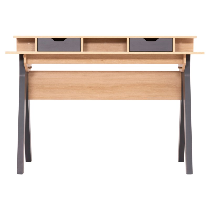 DESK REXIN FK18290 MELAMINE IN SONAMA-GREY 120x19-59x75-85.5Hcm.. DESK REXIN FK18290 MELAMINE IN SONAMA-GREY 120x19-59x75-85.5Hcm..