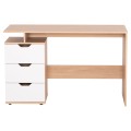 DESK WITH DRAWERS COLT FK18291 MELAMINE IN SONAMA-WHITE 120x53x75Hcm. DESK WITH DRAWERS COLT FK18291 MELAMINE IN SONAMA-WHITE 120x53x75Hcm.