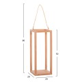 DECORATIVE TABLE LANTERN FOR CANDLES FENT FK4582 TEAK WOOD IN NATURAL 20x20x50-80Hcm. DECORATIVE TABLE LANTERN FOR CANDLES FENT FK4582 TEAK WOOD IN NATURAL 20x20x50-80Hcm.