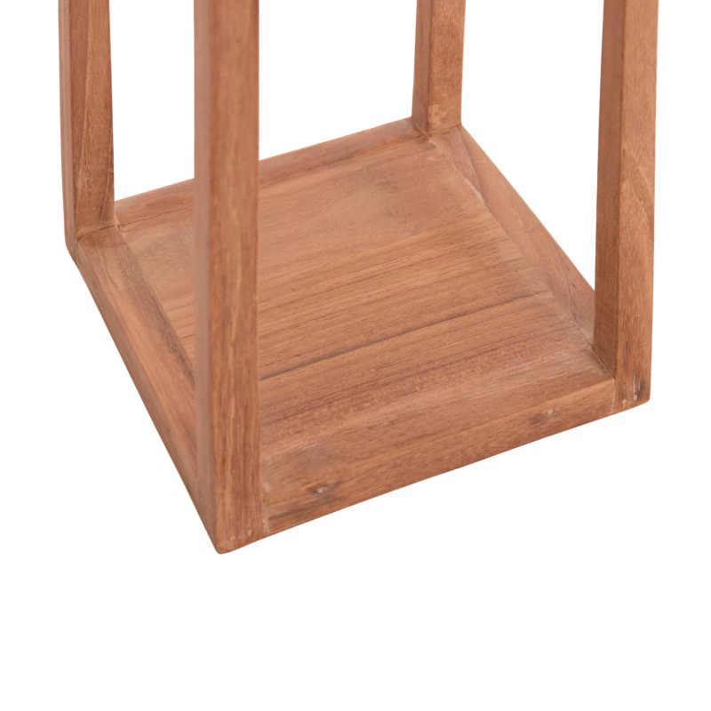 DECORATIVE TABLE LANTERN FOR CANDLES FENT FK4582 TEAK WOOD IN NATURAL 20x20x50-80Hcm. DECORATIVE TABLE LANTERN FOR CANDLES FENT FK4582 TEAK WOOD IN NATURAL 20x20x50-80Hcm.