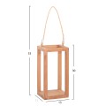 DECORATIVE TABLE LANTERN FOR CANDLES FENT FK4583 TEAK WOOD IN NATURAL 15x15x30-53Hcm. DECORATIVE TABLE LANTERN FOR CANDLES FENT FK4583 TEAK WOOD IN NATURAL 15x15x30-53Hcm.