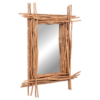 WALL MIRROR TWIGGER FK4442 DRIFTWOOD IN NATURAL COLOR 80x15x100Hcm.