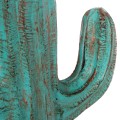 DECORATIVE FLOOR STANDING CACTUS FK4386.03S PLASTER IN TURQUOISE 42x30x74Hcm. DECORATIVE FLOOR STANDING CACTUS FK4386.03S PLASTER IN TURQUOISE 42x30x74Hcm.