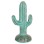 DECORATIVE FLOOR STANDING CACTUS FK4386.03S PLASTER IN TURQUOISE 42x30x74Hcm.