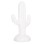 DECORATIVE FLOOR STANDING CACTUS FK4386.02S PLASTER IN WHITE 42x30x74Hcm.