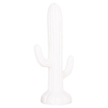 DECORATIVE FLOOR STANDING CACTUS FK4386.02M PLASTER IN WHITE 54x34x103Hcm.