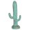 DECORATIVE FLOOR STANDING CACTUS FK4386.03M PLASTER IN TURQUOISE 54x34x103Hcm.