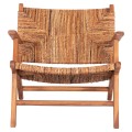 ARMCHAIR TONDO FK9914 TEAK WOOD & BANANA ROPE MATTING IN NATURAL COLOR 69x74x68Hcm.
