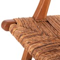 ARMCHAIR TONDO FK9914 TEAK WOOD & BANANA ROPE MATTING IN NATURAL COLOR 69x74x68Hcm.