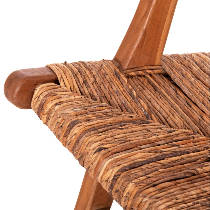 ARMCHAIR TONDO FK9914 TEAK WOOD & BANANA ROPE MATTING IN NATURAL COLOR 69x74x68Hcm.