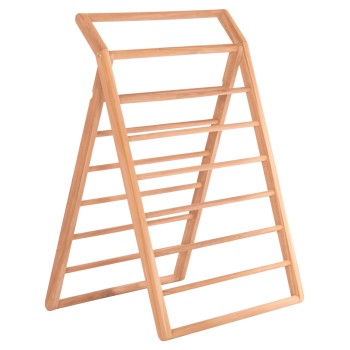 DECORATIVE FLOOR HANGER METIC FK18139 TEAK WOOD IN NATURAL 70x70x102.5Hcm.