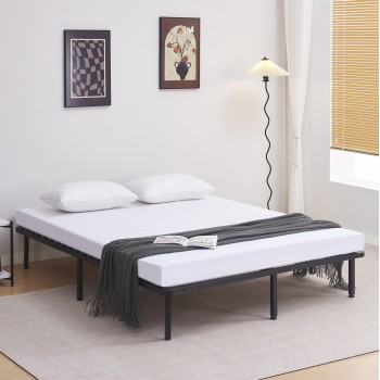 SUBSTRATE BED DOUBLE MARKY FK694.01 METAL IN BLACK FOR MATTRESS 200x160cm.