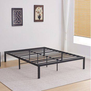 SUBSTRATE BED DOUBLE RANTO FK696.01 METAL IN BLACK FOR MATTRESS 200x160cm. SUBSTRATE BED DOUBLE RANTO FK696.01 METAL IN BLACK FOR MATTRESS 200x160cm.