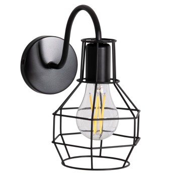 WALL SCONCE MILID2 FK4479 METAL IN BLACK 14.5x26.5x24Hcm.