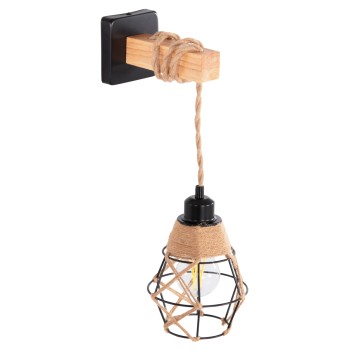 WALL SCONCE KINAN FK4466 METAL-ROPE 15.5x21x44Hcm.