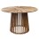OUTDOOR DINING TABLE CRISTOBAL FK6234 ACACIA WOOD-METAL Φ120x76Hcm.