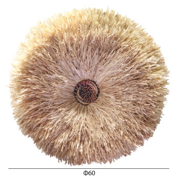 WALL DECORATION ROUND ABOR FK4717 SISAL FIBERS IN NATURAL Φ60cm. WALL DECORATION ROUND ABOR FK4717 SISAL FIBERS IN NATURAL Φ60cm.