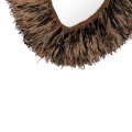 DECORATIVE WALL MIRROR GRESSO FK4712 BANANA FIBERS IN NATURAL-BLACK 90x100Hcm. DECORATIVE WALL MIRROR GRESSO FK4712 BANANA FIBERS IN NATURAL-BLACK 90x100Hcm.