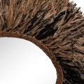 DECORATIVE WALL MIRROR GRESSO FK4712 BANANA FIBERS IN NATURAL-BLACK 90x100Hcm. DECORATIVE WALL MIRROR GRESSO FK4712 BANANA FIBERS IN NATURAL-BLACK 90x100Hcm.