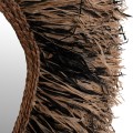 DECORATIVE WALL MIRROR GRESSO FK4712 BANANA FIBERS IN NATURAL-BLACK 90x100Hcm. DECORATIVE WALL MIRROR GRESSO FK4712 BANANA FIBERS IN NATURAL-BLACK 90x100Hcm.