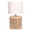 TABLE LAMP ROUND TWIGGY FK4427 DRIFTWOOD & BEIGE CAP Φ24.5x45Hcm.