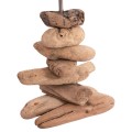 TABLE LAMP TYGO FK4436 DRIFTWOOD & WHITE CAP Φ35x57Hcm. TABLE LAMP TYGO FK4436 DRIFTWOOD & WHITE CAP Φ35x57Hcm.