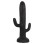 DECORATIVE FLOOR STANDING CACTUS FK4386.01M PLASTER IN BLACK 54x34x103Hcm.