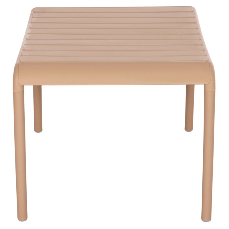 OUTDOOR COFFEE TABLE KORVER FK6334.04 POLYPROPYLENE IN CAPPUCCINO 100x60x46Hcm. OUTDOOR COFFEE TABLE KORVER FK6334.04 POLYPROPYLENE IN CAPPUCCINO 100x60x46Hcm.