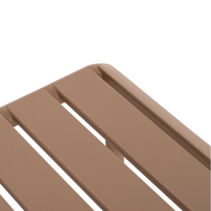 OUTDOOR COFFEE TABLE KORVER FK6334.04 POLYPROPYLENE IN CAPPUCCINO 100x60x46Hcm. OUTDOOR COFFEE TABLE KORVER FK6334.04 POLYPROPYLENE IN CAPPUCCINO 100x60x46Hcm.